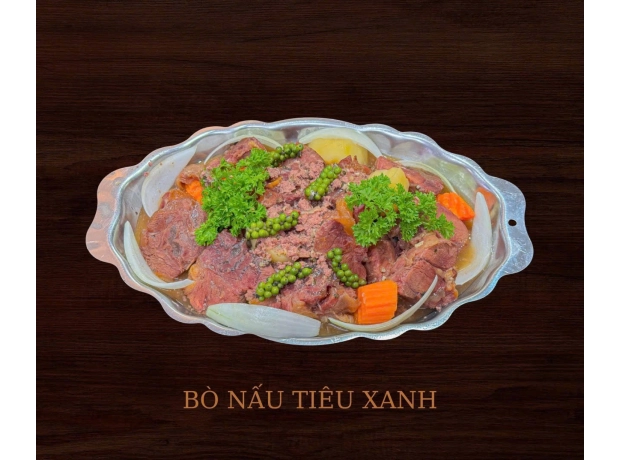 Bò Nấu Tiêu Xanh