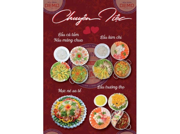 Lẩu Cá Tầm Nấu Măng Chua - Lẩu Kim Chi - Mực Né Sa Tế - Lẩu Trường Thọ